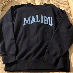 Dark blue malibu crewneck sweatshirt